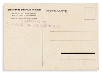 BASCHANT, RUDOLF. Bauhaus Ausstellung Juli - Sept. 1923 Weimar. Weimar: Staatliches Bauhaus, 1923.